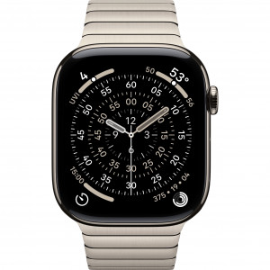 Apple Watch 11 46mm, Natural Titanium, Link Bracelet