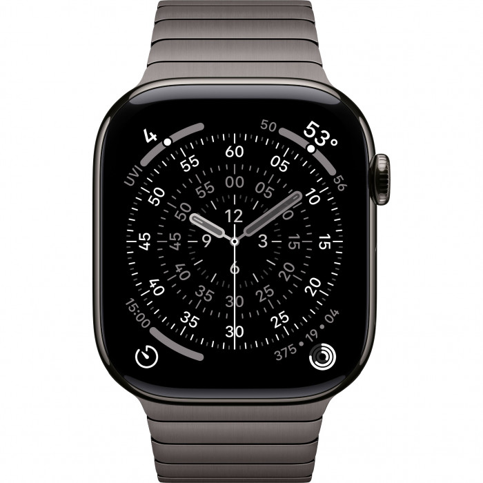 Apple Watch 11 46mm, Slate Titanium, Link Bracelet