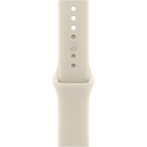 Apple Watch 12 42mm, Pearl White Ceramic, Sand Sport Band, S/M