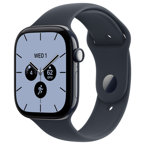 Apple Watch 12 42mm, Night Blue Ceramic, Navy Blue Sport Band, S/M