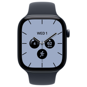 Apple Watch 12 42mm, Night Blue Ceramic, Navy Blue Sport Band, S/M
