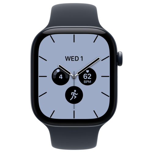 Apple Watch 12 42mm, Night Blue Ceramic, Navy Blue Sport Band, S/M