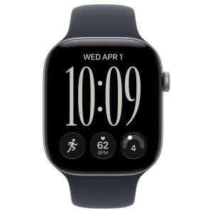 Apple Watch 12 42mm, Space Gray Aluminum, Navy Blue Sport Band, M/L