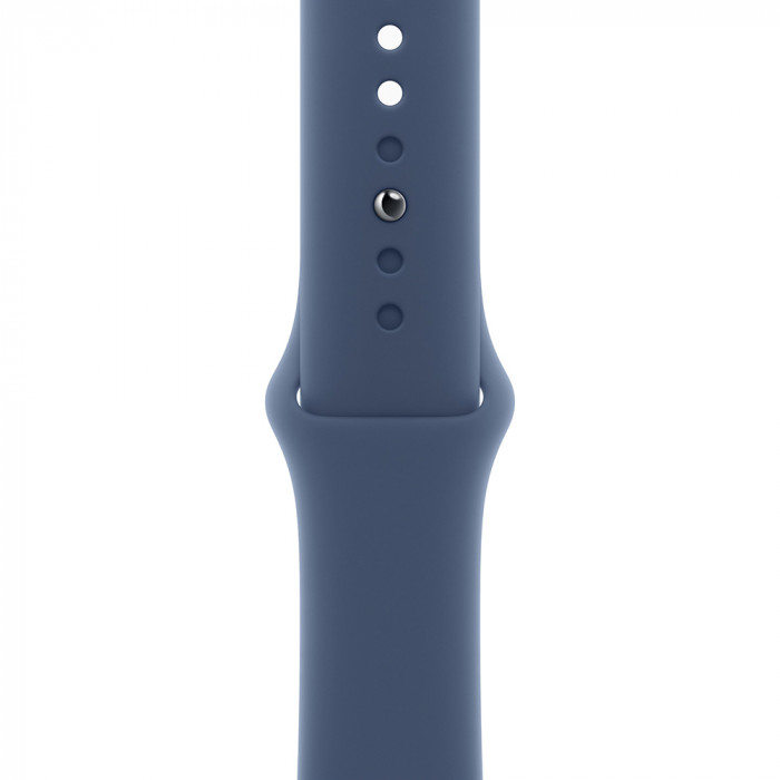 Apple Watch 10 46mm, Aluminum Silver, Ремешок Denim Sport Band, размер S/M