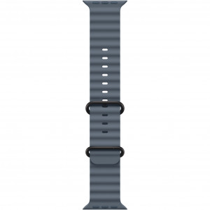 Apple Watch Ultra 3 49mm, Black Titanium, Ocean Band Anchor Blue