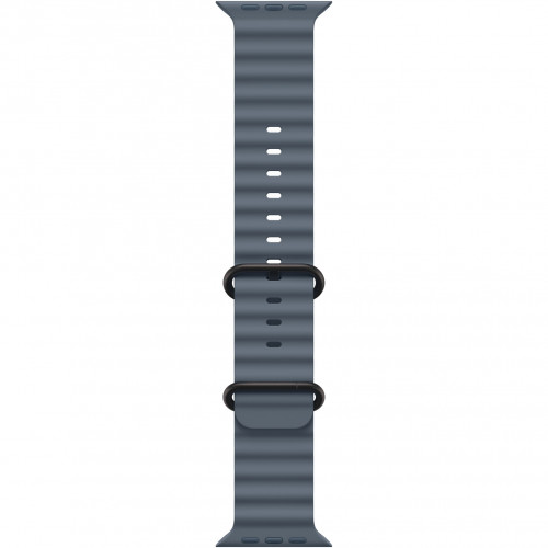 Apple Watch Ultra 3 49mm, Black Titanium, Ocean Band Anchor Blue
