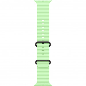 Apple Watch Ultra 3 49mm, Black Titanium, Ocean Band Neon Green
