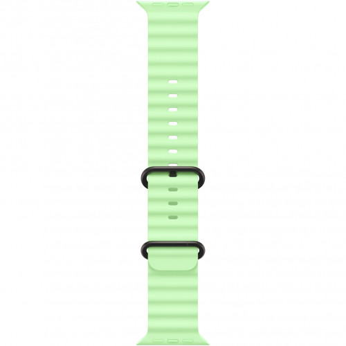 Apple Watch Ultra 3 49mm, Black Titanium, Ocean Band Neon Green