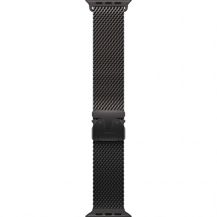 Apple Watch Ultra 3 49mm, Black Titanium, Titanium Milanese Loop, M