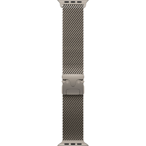 Apple Watch Ultra 4 49mm, Natural Titanium, Titanium Milanese Loop, M