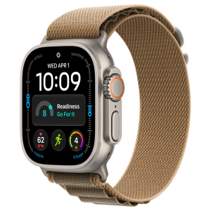 Apple Watch Ultra 4 49mm, Natural Titanium, Alpine Loop Desert, M