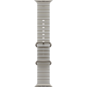 Apple Watch Ultra 4 49mm, Natural Titanium, Ocean Band Translucent Gray