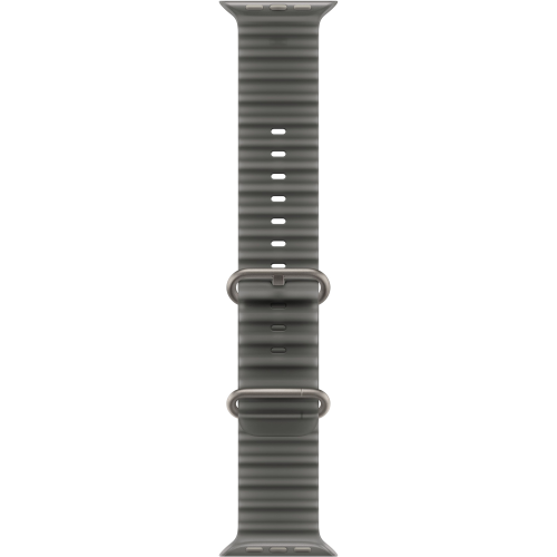 Apple Watch Ultra 4 49mm, Natural Titanium, Ocean Band Translucent Black