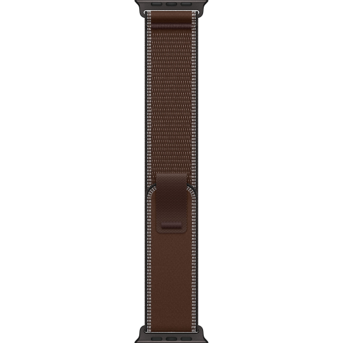 Apple Watch Ultra 4 49mm, Black Titanium, Trail Loop Dark Umber, M/L