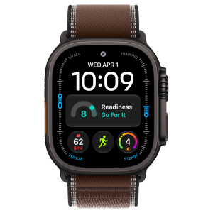 Apple Watch Ultra 4 49mm, Black Titanium, Trail Loop Dark Umber, S/M