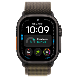Apple Watch Ultra 4 49mm, Black Titanium, Alpine Loop Dark Olive, L