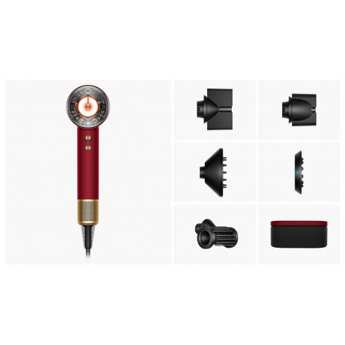 Фен Dyson Supersonic Nural HD16, Red Velvet/Gold
