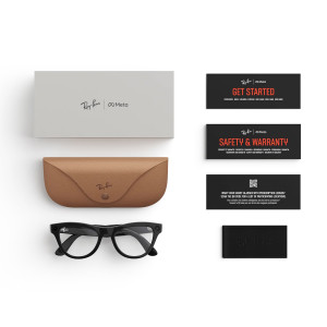 Умные очки Ray-Ban Meta Skyler (Gen 2) S52, Shiny Black/Clear (RW4014)
