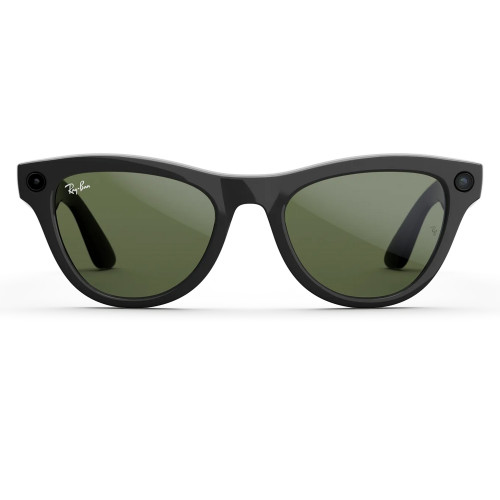 Умные очки Ray-Ban Meta Skyler (Gen 2) S52, Shiny Black/G-15 Green (RW4014)