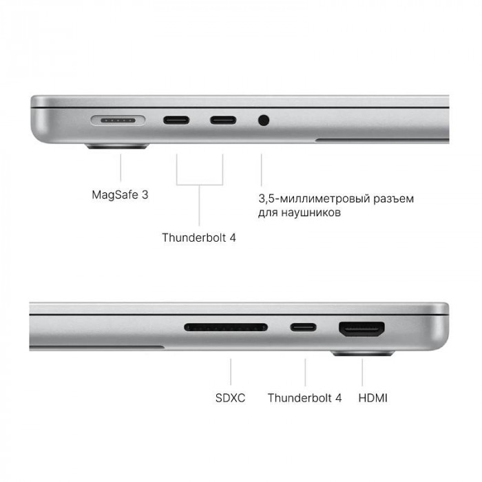Ноутбук Apple MacBook Pro 14'' (2024) M4 Pro 24/512GB, Silver (MX2E3)