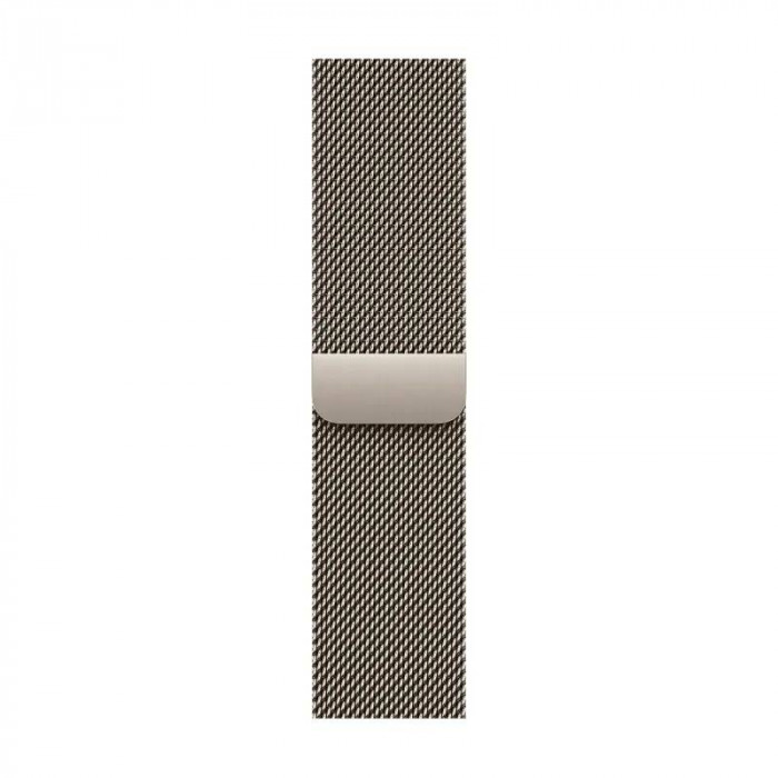 Apple Watch 10 46mm, Titanium Natural, Ремешок Natural Milanese Loop, размер M/L
