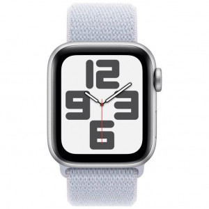 Apple Watch SE 40mm, Silver, Ремешок Blue Cloud Sport Loop