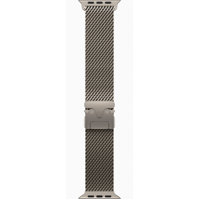 Apple Watch Ultra 2 GPS 49mm, Natural Titanium, Ремешок Titanium Milanese Loop Natural, размер M
