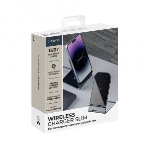 Беспроводное зарядное устройство Deppa Charger Slim, черный