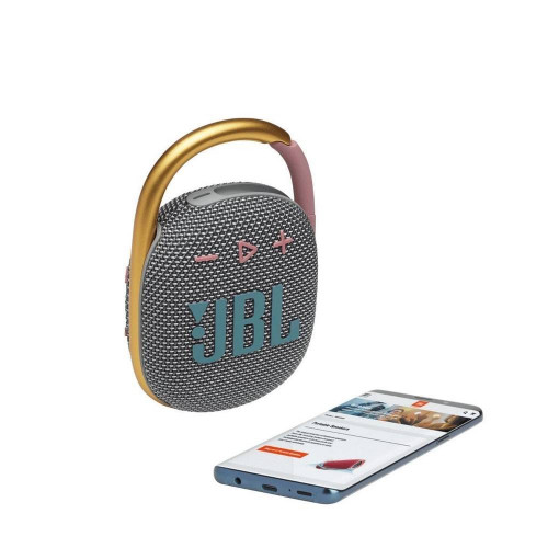 Портативная колонка JBL Clip 4, Gray