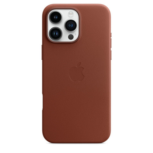 Чехол кожаный Leather Case MagSafe для iPhone 16 Pro Max, Umber