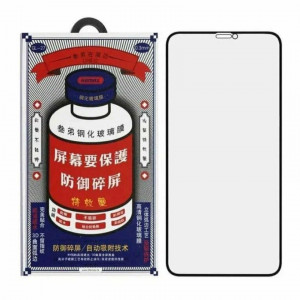 Защитное стекло 3D Remax iPhone 11/Xr, черная рамка