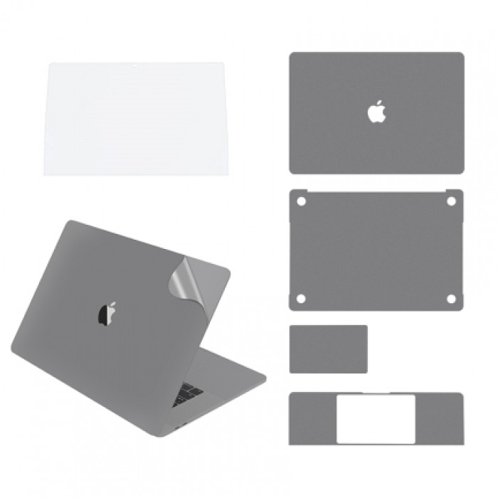 Защитная пленка MOCOLL 5в1 для MacBook Pro 14'', серый