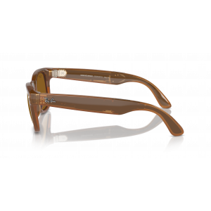 Умные очки Ray-Ban Meta Wayfever RW4008 S53,Shiny Caramel/Polar Brown