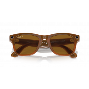 Умные очки Ray-Ban Meta Wayfever RW4008 S53,Shiny Caramel/Polar Brown