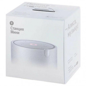 Умная колонка Яндекс Станция Мини без часов, Серый