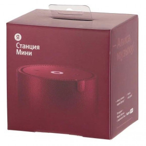 Умная колонка Яндекс Станция Мини без часов, Красный