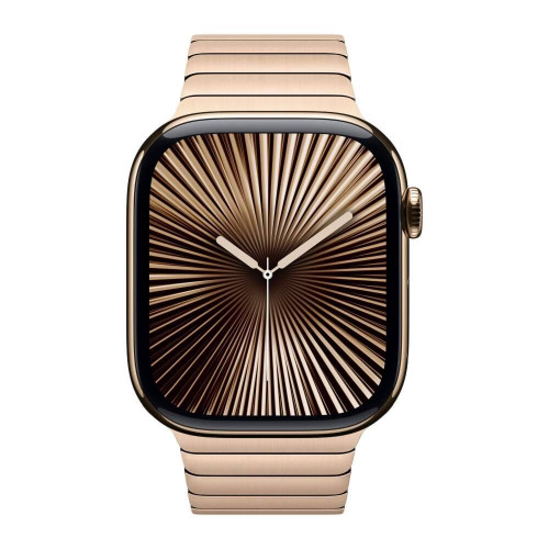 Apple Watch 10 42mm, Titanium Gold, Ремешок Gold Stainless Steel Link Bracelet