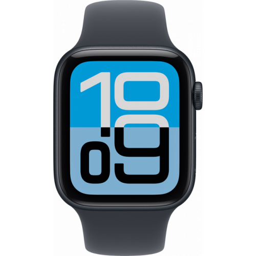 Apple Watch SE 3 (2025) 40mm, Midnight, Ремешок Midnight Sport Band, размер S/M