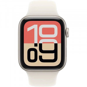 Apple Watch SE 3 (2025) 44mm, Starlight, Ремешок Starlight Sport Band, размер M/L