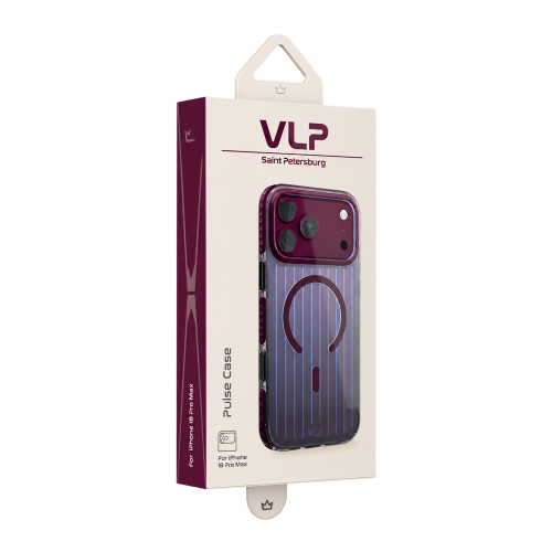 Чехол VLP Pulse Case для iPhone 18 Pro Max, темно-вишневый