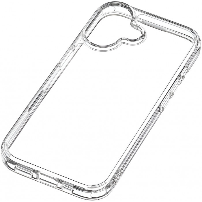 Чехол силиконовый uBear Real для iPhone 17, прозрачный