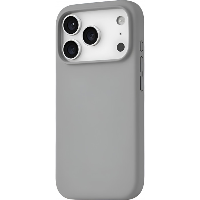 Чехол силиконовый uBear Touch для iPhone 17 Pro Max, серый