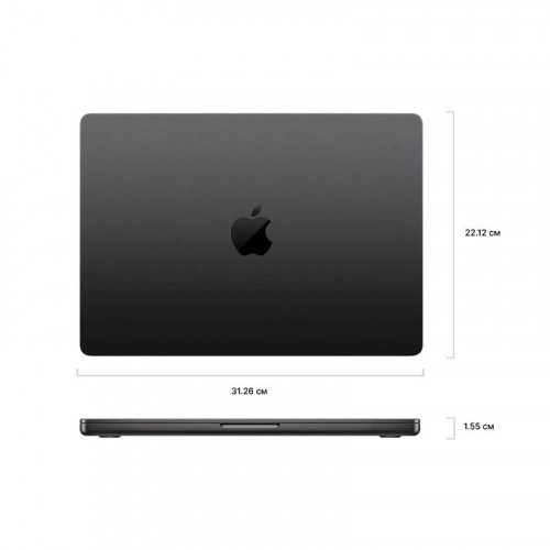 Ноутбук Apple MacBook Pro 14'' (2025) M5 16/512GB, Space Black (MDE04)