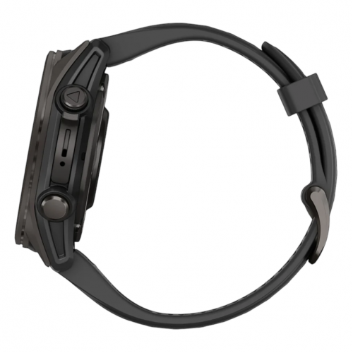Умные часы Garmin Fenix 8 43mm, Черный, Ремешок серый