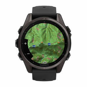 Умные часы Garmin Fenix 8 43mm, Черный, Ремешок серый