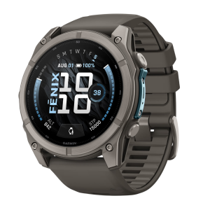 Умные часы Garmin Fenix 9 51mm, Титановый, Ремешок пепельно-серый