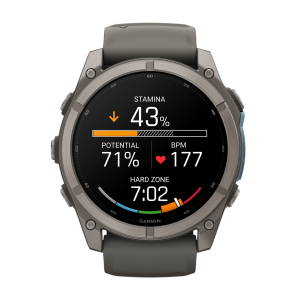Умные часы Garmin Fenix 9 51mm, Титановый, Ремешок пепельно-серый