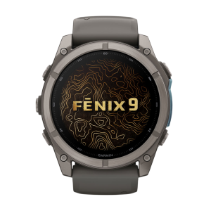 Умные часы Garmin Fenix 9 51mm, Титановый, Ремешок пепельно-серый