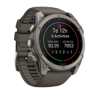 Умные часы Garmin Fenix 9 51mm, Титановый, Ремешок пепельно-серый