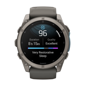 Умные часы Garmin Fenix 9 51mm, Титановый, Ремешок пепельно-серый